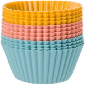 Blokker Cupcakevormpjes - Siliconen - Ø7 cm - 12 Stuks