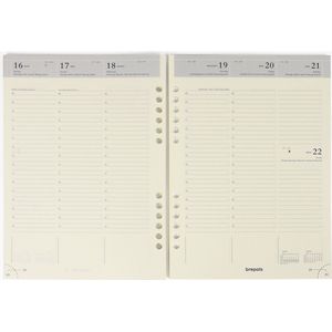 Brepols agendavulling 2025 - Brefax 7 - Vulling - Weekoverzicht - 1w/2p - 14,5 x 21 cm