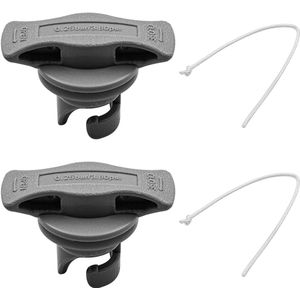 2pcs Boat Kayak Air Valve Plug Inflatable Boat Valve Cover Dustproof Spiral Air Plugs Replacement for Rubber Boat Raft Kayak Pool (Grey)