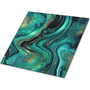 Tulup PVC Tegels - Steentextuur Vinyl Tegels - 30 cm x 30 cm - Groente Zelfklevende PVC Tegels - Set van 9 - Zelfklevende Vinyl Tegels - Marmer Plaktegels - Vinyl Vloer Tegels - Plaktegels keuken en Badkamer