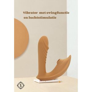 SIS 2-in-1 Vibrator-Luchtdruk Vibrator - G-Spot Stimulator & Clitoris Satisfyer - Sex Toys voor Vrouwen & Koppels – Discreet