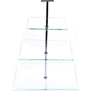 Cosy & Trendy Etagere Met 3 Niveaus - Glas - 25-20-15 cm x 30 cm