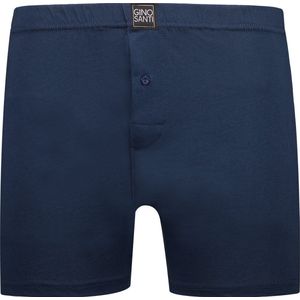 Gino Santi Klassieke navy blauwe boxershort 100% katoen Maat S