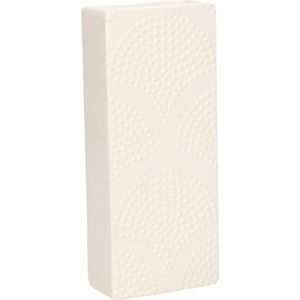 Gerimport Waterverdamper - ivoor wit - keramiek - 400 ml - radiatorbak luchtbevochtiger - 7,4 x 17,7 cm