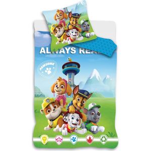 Paw Patrol Always Dekbedovertrek - Peuterdekbedovertrek - 100x135 CM - Kussensloop 40x60 CM