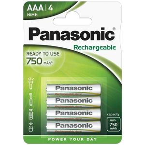 Wentronic AAA 800mAh NiMH 4-BL EVOLTA Panasonic Oplaadbare batterij Nikkel-Metaalhydride (NiMH)