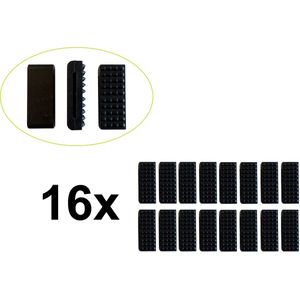 JUMBO 16 x Antislip pad/blok met Xtra grip voor auto ambulance spanbanden, 85x35x25 mm. Xtra grip voor meer veiligheid