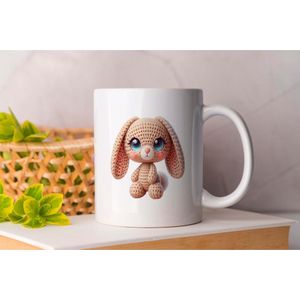 Mok Konijn plushy - Cute - Gift - Cadeau - Adorable - Sweet - Charming - Schattig - Lief - Snoezig - Leuk