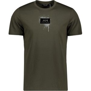 Antony Morato T-shirt T Shirt Regular Fit Mmks02435 Fa100240 4075 Dark Army Mannen Maat - XL