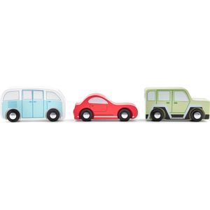 New Classic Toys - Houten Mini Voertuigen Set - Speelgoed Auto - Speelgoedvoertuig - 3 Auto's