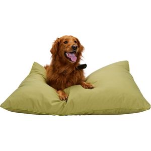 maxxpro Hondenmand - Hondenkussen 70 x 100 cm - Hondenbed - Kussen Hond met Rits - Polyester en Microvezel - Groen