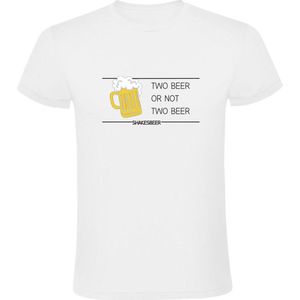 Two beer or not two beer Heren t-shirt | feest | bier | zuipen | grapjes| zuipen | feesten | los gaan | opstap | gezelligheid |