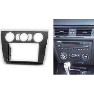 2-DIN BMW 3-Series (E90/91/E92/E93) 2004-2012  (Manual Air-Conditioning, without Navigation) frame Audiovolt 11-644