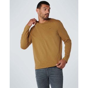 No Excess Mannen T-Shirt Lange Mouwen Caramell XL