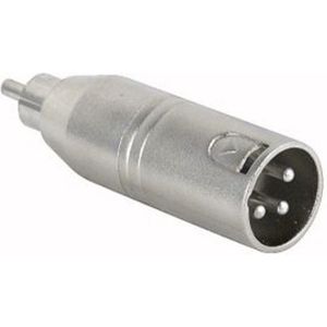 XLR 3-pins (m) naar RCA/Tulp (m) Adapter - Per 1 stuk(s)