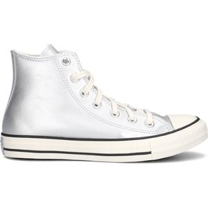 Converse Chuck Taylor All Star Hi Sneakers - Leren Sneaker - Dames - Zilver - Maat 39