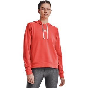 Rival Terry Hoodie-Vermillion / / White
