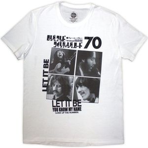 The Beatles - 1970 Heren T-shirt - S - Wit