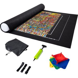 Puzzelmat 3000 voor legpuzzel - Puzzelbord ruimte voor 500 t/m 3000 stukjes - Puzzelmap - Luxe portapuzzle - Puzzel opbergsysteem - puzzelkoffer - 100x140 cm