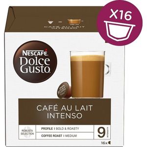 Nescafé Dolce Gusto Café au lait intenso, Koffiecapsule, Cafe au lait, Dolce Gusto, 16 kopjes, Meerkleurig, Nescafé