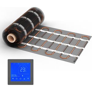 Elektrische vloerverwarming voor tegels: Verwarmingsmatten WARMON CLASSIC+ 160 W/m² tweekernige ultradunne verwarmingsmat met thermostaat MCS 450