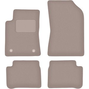 Beige veloursmatten voor: Citroen C3 III hatchback (2017-)