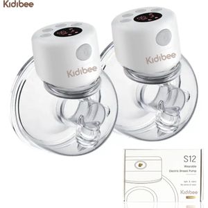 Kidibee - Draadloze Elektrische Borstkolf - Dubbel - Intelligente Kolfapparaten - Handsfree Breast Pump - USB Oplaadbaar