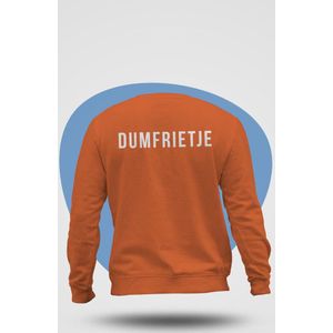 Koningsdag! Sweater Oranje | wit | Dumfrietje | XL
