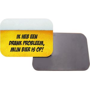 Magneet Met Opdruk | 5x7 cm | Geschenk | Koelkastmagneet | Ik Heb Een Drank Probleem