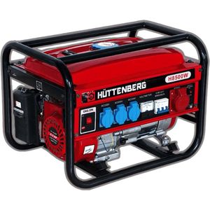 Huttenberg stille generator aggregaat 2.5 kW – benzine – mobiel – noodstroom - groupe electrogene