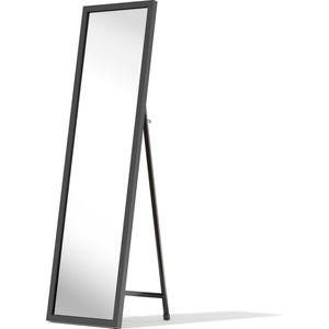 Nuvolix passpiegel staand - passpiegel hangend - staande spiegel - wandspiegel - 150*40CM - zwart