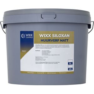 Wixx Siloxan Buitenlatex Matt - 10L - RAL 9010 | Zuiver Wit