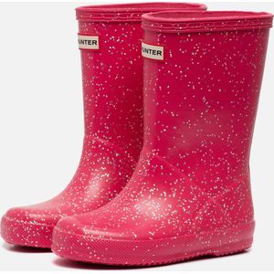 Hunter Glitter Regenlaarzen roze Rubber - Dames - Maat 25