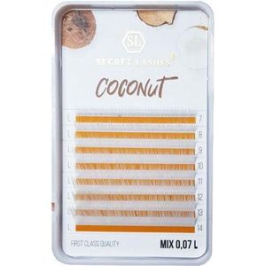 Secret Lashes Gekleurde Wimperextensions Mix 7-14 - C - Coconut