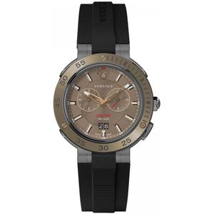 Versace VECN00319 horloge mannen - Roestvrij Staal - grijs