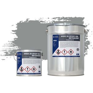 Wixx 2K Epoxy 650 Extreme Betoncoating - 10L - RAL 7042 | Verkeersgrijs A