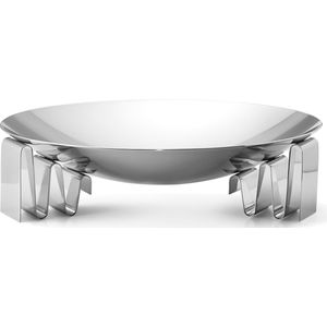 Georg Jensen Frequency Schaal Groot - RVS - Ø32 cm - Zilver