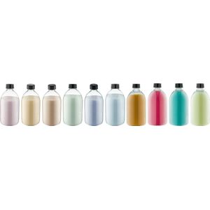 Scrubzout - 650 gram - set van 10 verschillende geuren - Zwarte Dop - Rozen, Vanille, Amandel, Eucalyptus, Lavendel, Opium, Appel-Kaneel, Fruity Melon, Hamam, Moment - Hydraterende Lichaamsscrub - Cadeau