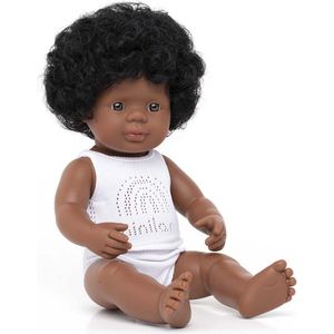 Miniland Babypop Afro-Amerikaans Meisje 38 cm