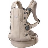 BabyBjörn Draagzak Harmony - Geweven mélange - Lichtbeige - Buikdrager - Rugdrager - Ergonomisch - Zachte details