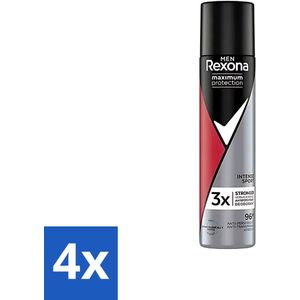 Rexona Men - Deodorant Spray - Maximum Protection - Intense Sport - Anti-Transpirant & Perspirant - 150ml - Voordeelverpakking - 4 stuks