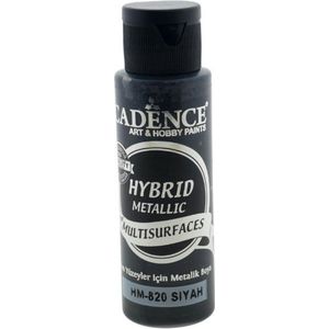 Cadence Hybrid Acrylverf Metallic 70 ml Black
