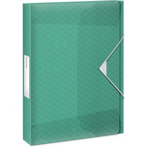 Esselte Colour'Breeze A4 Documentenbox - Dosiermap voor 350 Vellen - Rugbreedte van 40mm - Groen