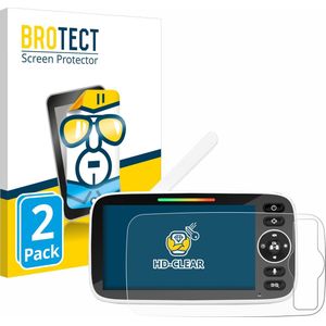 BROTECT - Screenprotector voor Yuede Babyphone Monitor 5"" - Folie Beschermfolie transparant (2 Stuks)