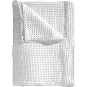 Heckettlane Wafel Plaid - 180x260 cm - Super White