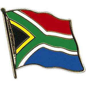 Supporters Pin speldje broche Vlag Zuid Afrika - landen verkleed feestartikelen
