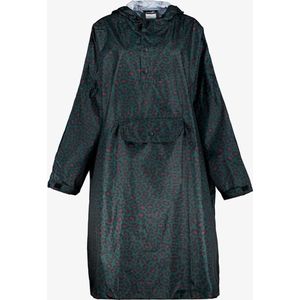 Mountain Peak regenponcho met luipaardprint - Groen - Winddicht en waterafstotend - Ademend materiaal