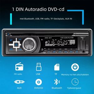 Automatische radio met CD DVD-speler - MP3 USB Bluetooth FM AUX Eingang - Radio's