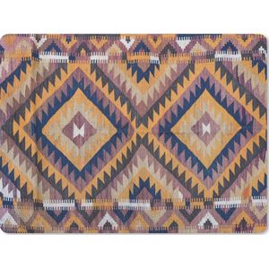 Muismat - Mousepad - Perzisch Tapijt - Patronen - Oranje - 23x19 cm - Muismatten