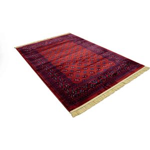 Flycarpets Isfahan Klassiek Perzisch Medaillon Vloerkleed - Rood - 240x340 cm